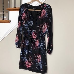White House/Black Market Black/Floral Dress